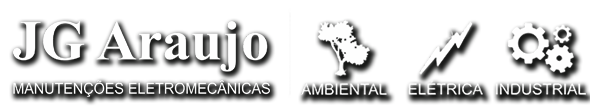 Logotipo JG Araujo Manutenções Eletromecânicas - Ambiental - Elétrica - Industrial